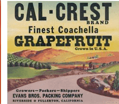 Cal-Crest crate label