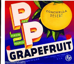 P & P crate label