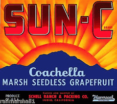 Sun-C crate label